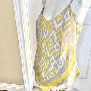 INC silk camisole gorgeous yellow